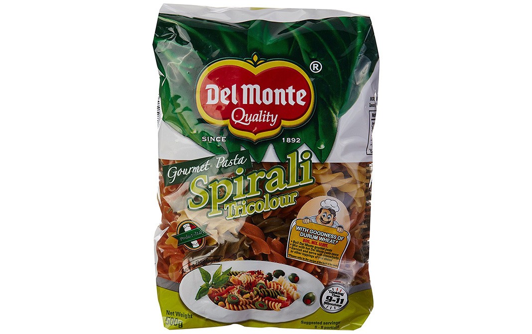 Del Monte Gourmet Pasta Spirali Tricolor   Pack  500 grams
